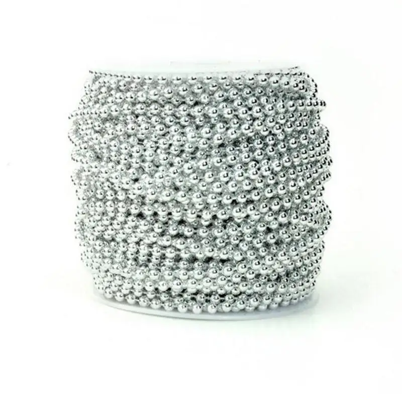 5 метров Серебряная мм леска для рукоделия искусственная цепочка с жемчужными