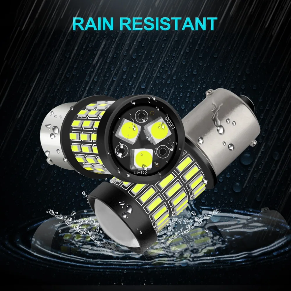 2 шт. 1156 BA15S P21W светодиодный BAU15S PY21W светодиодный светильник R5W R10W 12 В Белый Красный Янтарный автомобильный светильник сигнал поворота тормозной задний стоп-сигнал авто