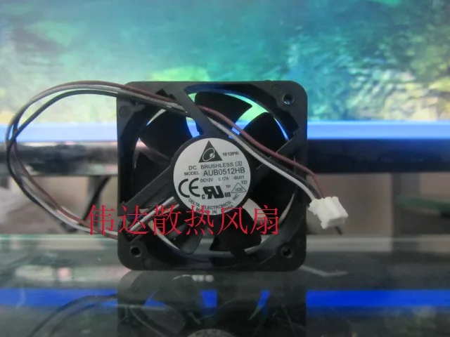 Оригинальный вентилятор охлаждения, 5 см, 5015 в, 0,15 А, AUB0512HB, 3 линии, 50x50x15 мм