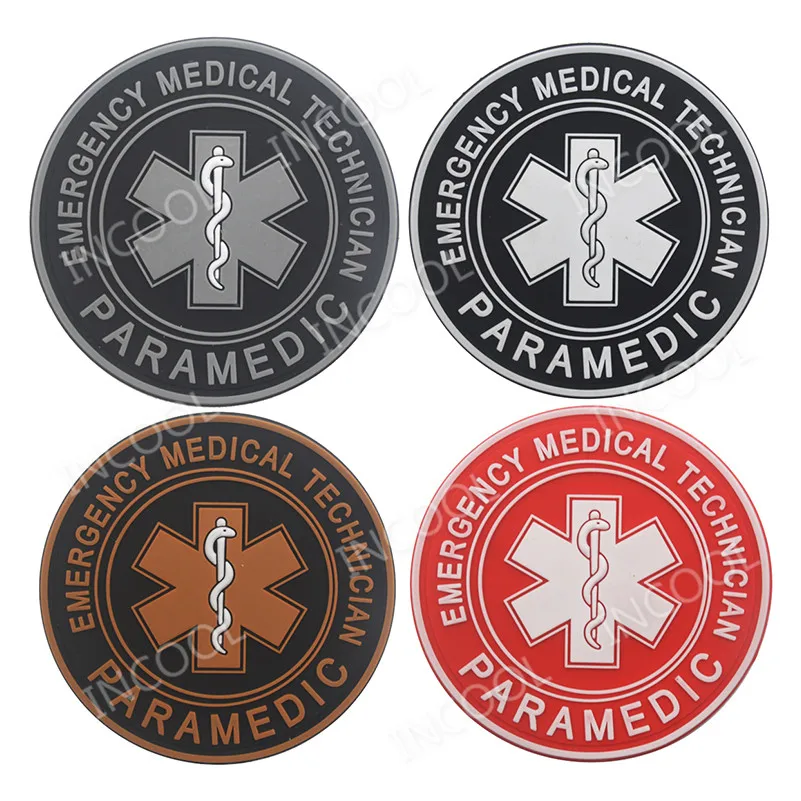 Фото Нашивка с изображением флага США/EMT Star of Life, нашивка фельдшера, медика, медицинская помощь, крест, военные нашивки, эмблема, вышитый значок №4