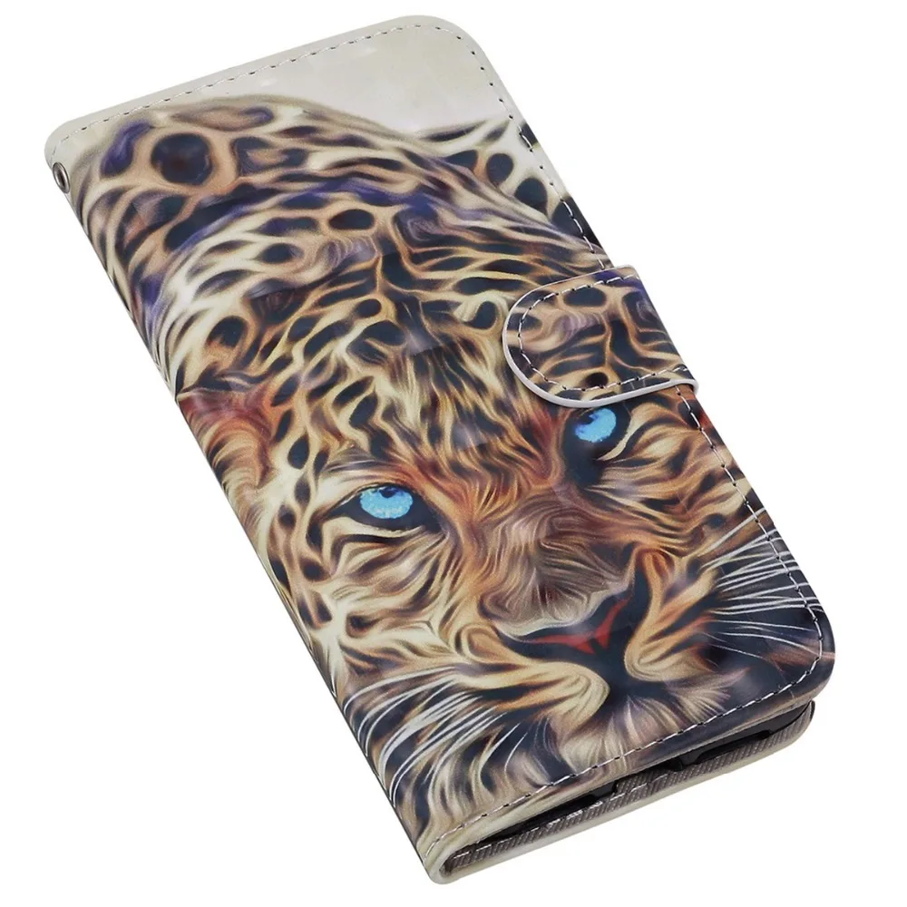 Магнитный флип-чехол для iPhone X XS Max XR 8 7 6S Plus 5S SE 5C с 3D узором из искусственной кожи