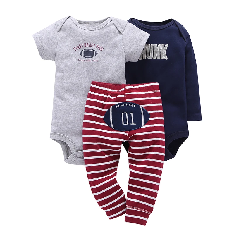 

Summer Newborn Baby Boy Set Letter Print Long Sleeve Romper+Pant Unisex New Born Clothes Infant Outfits Spring Autumn Costume