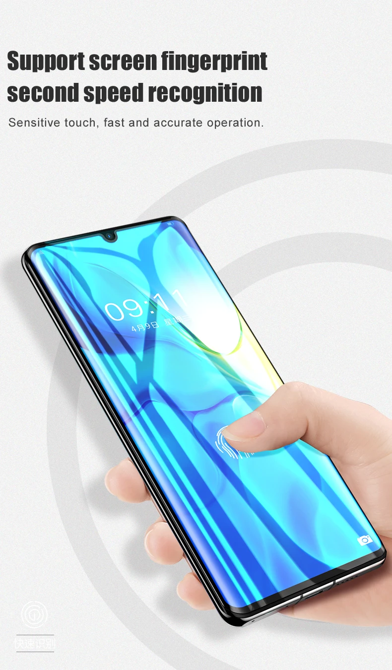 VPOWER 9D полное покрытие P30 HD Закаленное стекло пленка для huawei P30 Pro 9H Защитная пленка для экрана для huawei P30 стеклянная пленка