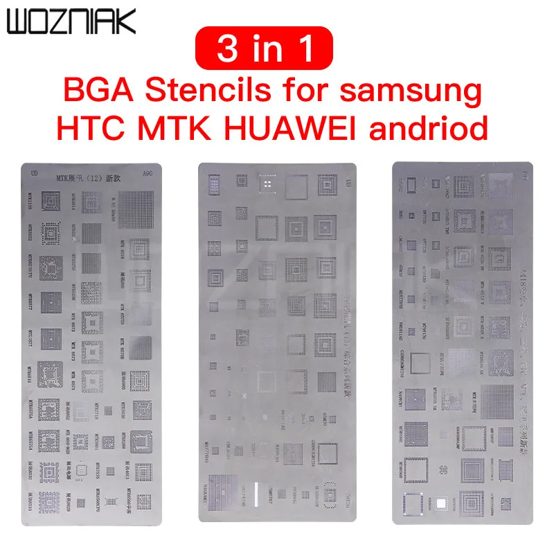 3 шт./1 партия трафареты BGA для Samsung HTC Huawei Android MTK|Наборы ручных инструментов| |