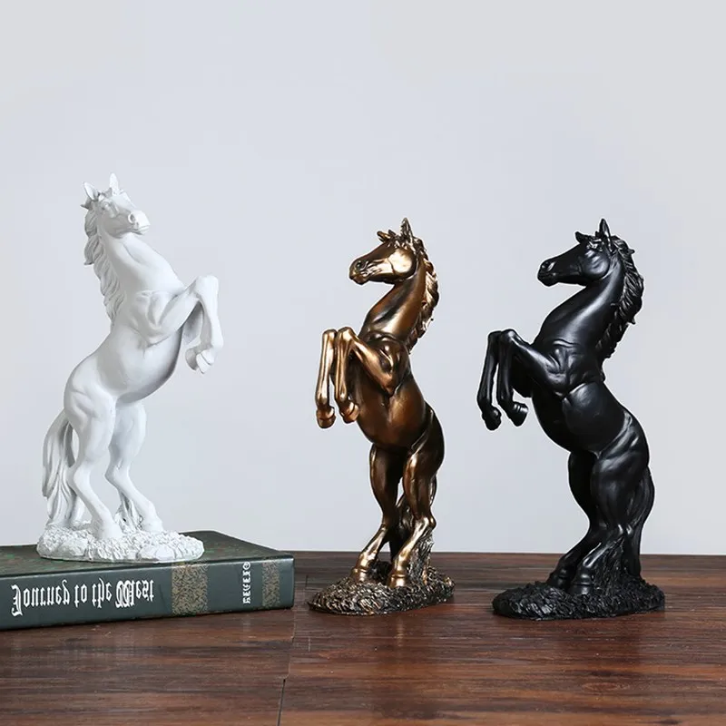 

Статуя лошади из смолы, винтажное украшение для дома, статуя, украшение и скульптура, украшение на окно
