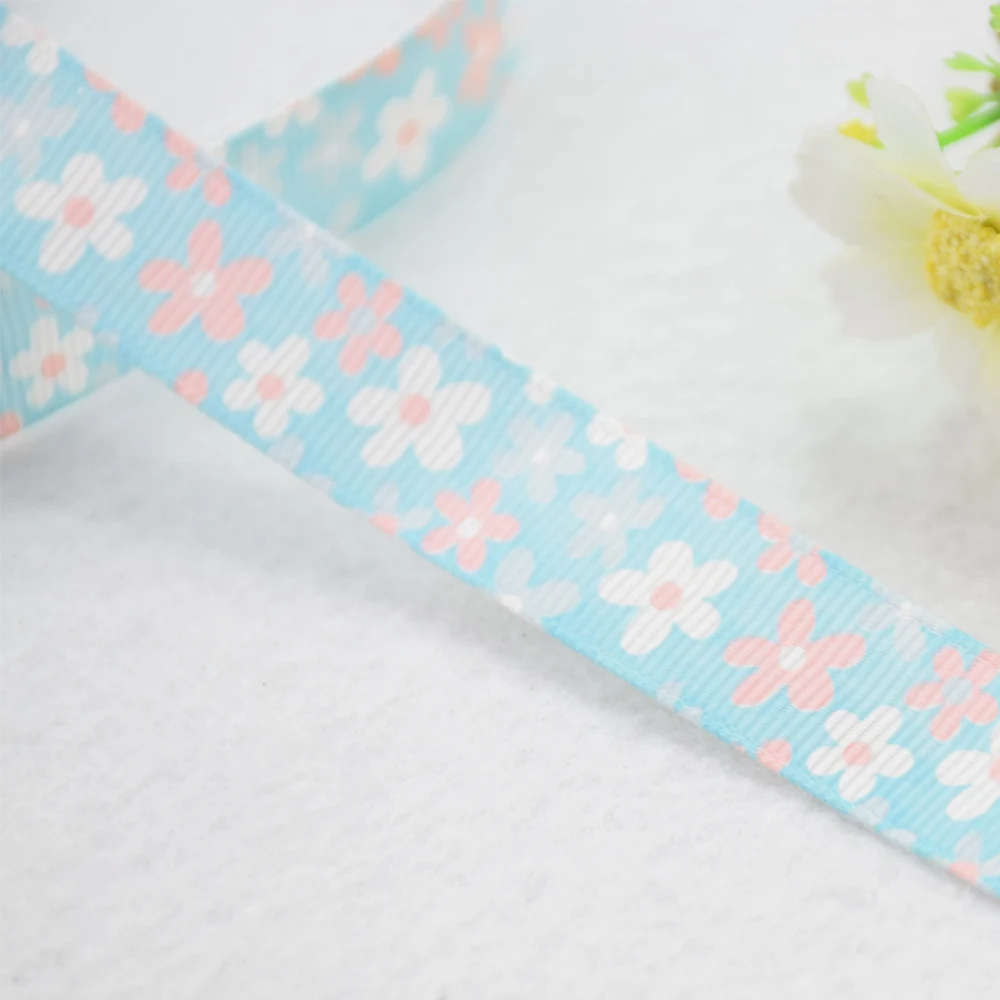 16mm width dots printed ribbons Polyester Grosgrain ribbon lace satin DIY hairbow accessories gift package #3456 | Дом и сад