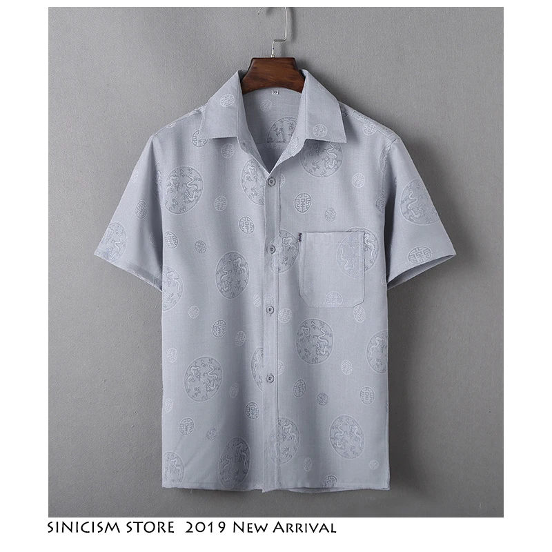 Sinicism Store мужские уличные рубашки Харадзюку Повседневная приталенная 2019 Мужская