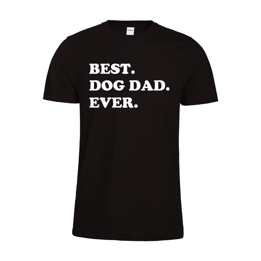 Футболка Best Dog Dad Ever забавная рубашка для отца мужская собак Подарочная