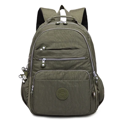TEGAOTE мужской школьный рюкзак для подростков, Mochila Masculina, рюкзак для путешествий, женская школьная сумка, нейлоновая, унисекс, 15,6 дюймов, сумки для ноутбука - Цвет: army green