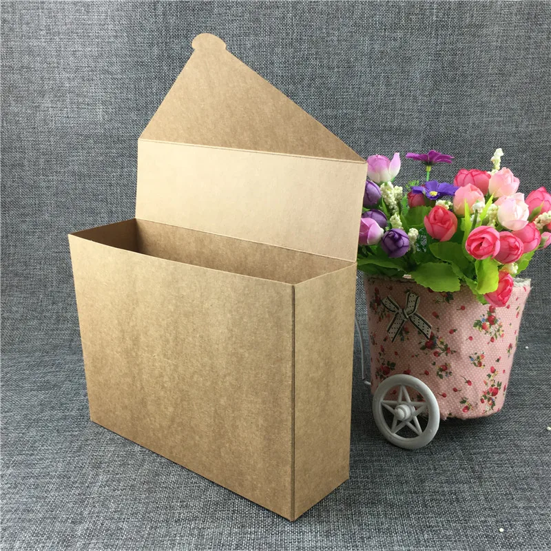 30 шт. натуральная твердая Коричневая Картонная коробка из крафт-бумаги для дня