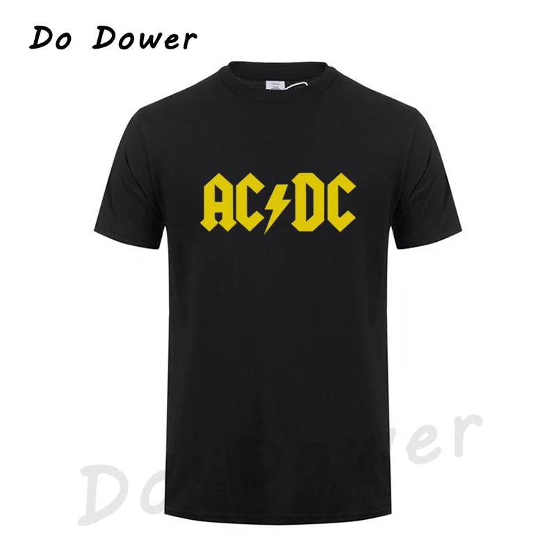 Black 3 Новинка, Camisetas AC/DC Band Rock, Мужская футболка с графическим принтом Acdc, Повседневная футболка с круглым вырезом, хип-хоп, короткий рукав, хлопковый топ - Цвет: Black 3