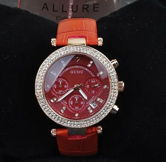 Ремешок из натуральной кожи бренда GUOU высококачественные модные