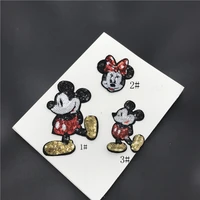 wholesale 20pcs embroidered sewing on patch iron on patch stickers for clothes sewing fabric applique supplies yh80