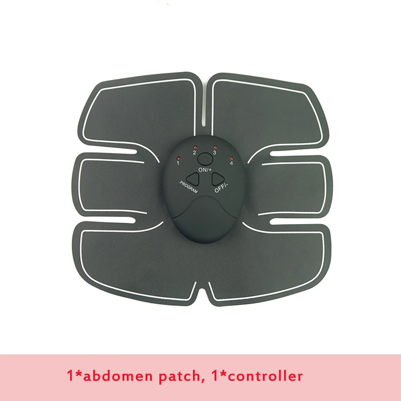 Patch and Controller Стимулятор мышц беспроводной EMS Стимуляция тела похудение брюшной мышцы тренажер тренировочное устройство красота машинный массажер для тела - Цвет: Patch and Controller