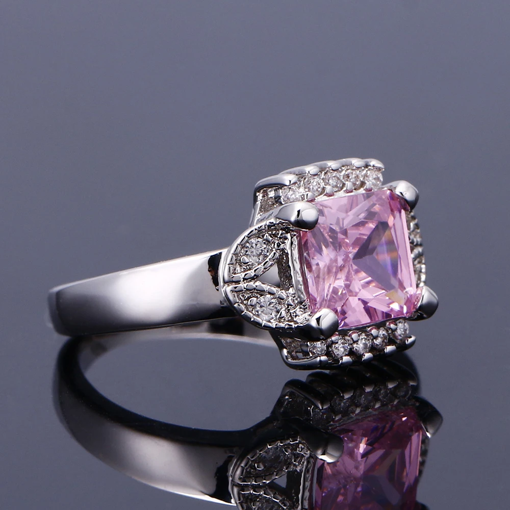 KAMERAON Fashion Jewelry Zirconia Ring Women Love Finger Anel Mood Wedding Delicate Rings Engagement Promise | Украшения и