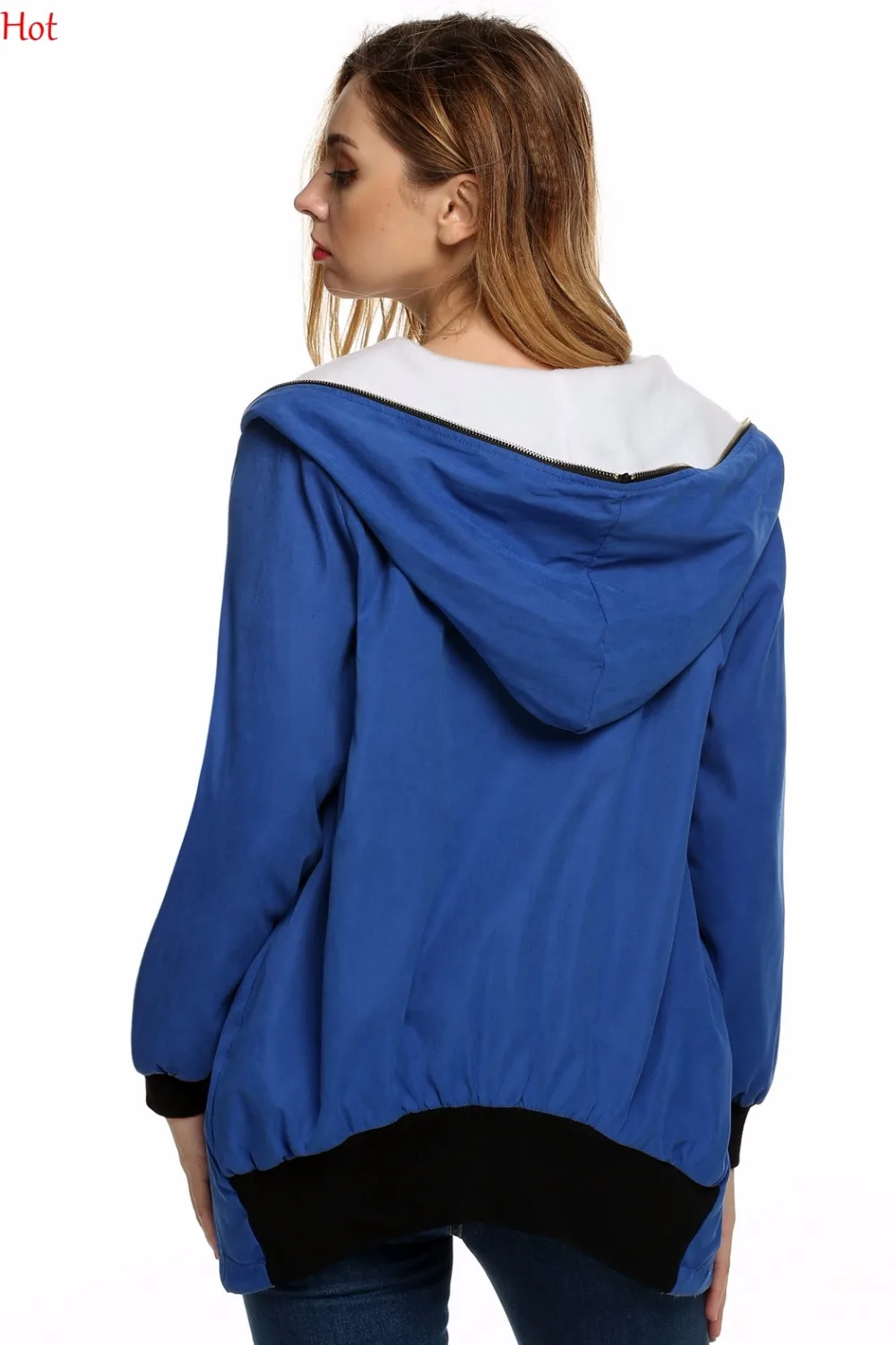 Новые осенние стильные женские пальто Необычные тонкие куртки с молнией и