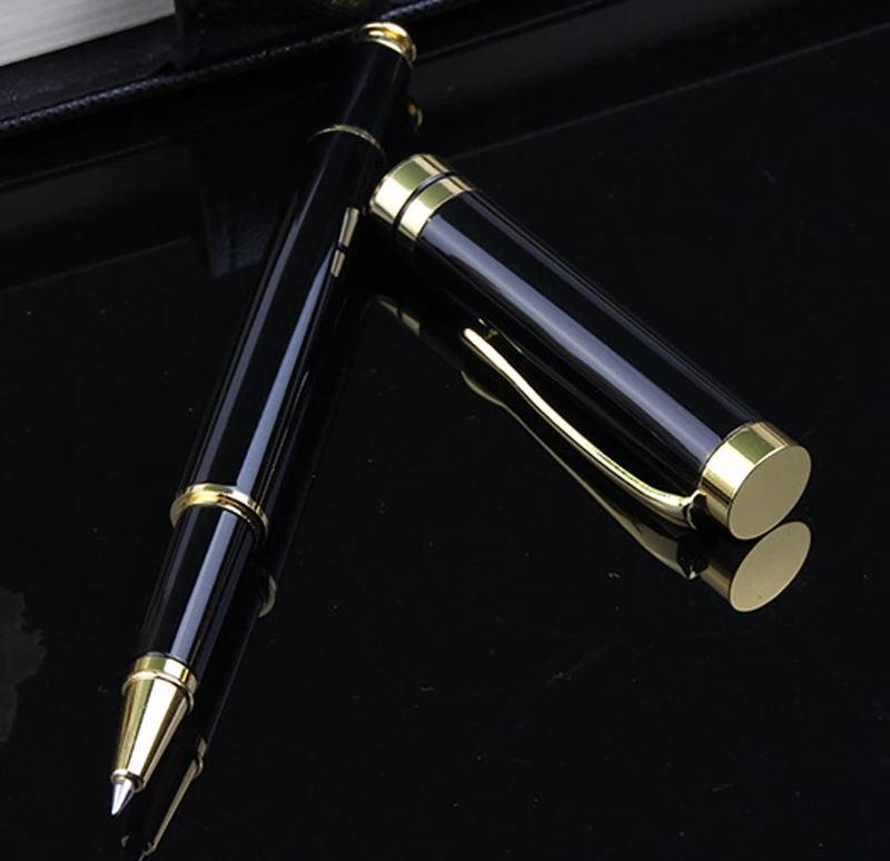 Металлическая шариковая ручка из нержавеющей стали с векторным роликом деловые
