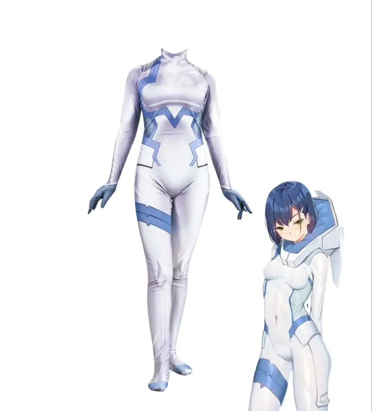 Комбинезон для косплея аниме дорогой 02 костюм любимый в FRANXX ICHIGO Zero Two Женский