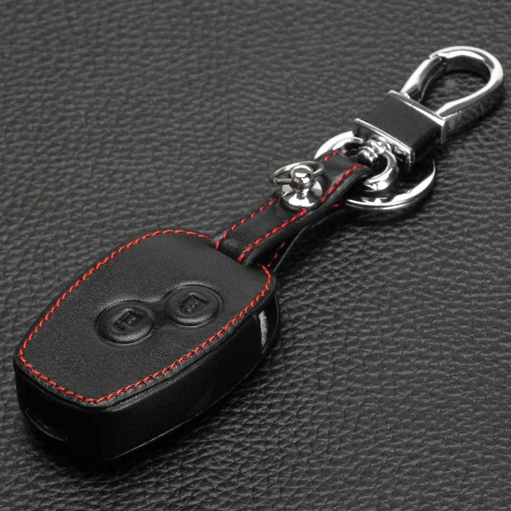 Jingyuqin кожаный чехол для Nissan Almera Renault Clio Dacia Logan Megane Espace Kangoo Duster Twingo 2BTN автомобильный чехол для дистанционного ключа