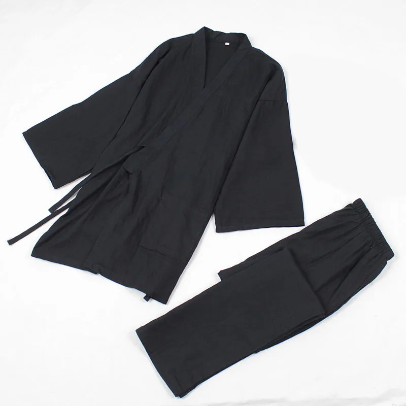 Халат кимоно мужской из хлопка с эластичным поясом 901 241|japanese sleepwear|japanese kimonojapanese