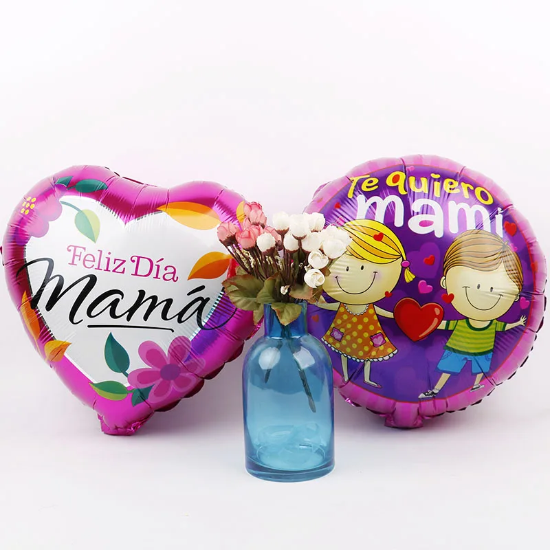 18 дюймов для мамы папы Фольга воздушные шары 30 шт. Feliz Dia Mama и I Love Papa гелий Globos Happy