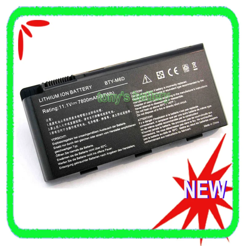 9cell 7800mAh BTY M6D батарея для MSI GT60 GT70 GX60 GT780R GX780DX GT663R GT660R GX660 GX680 GT683DXR GT760 GT680DX|battery for msi|for