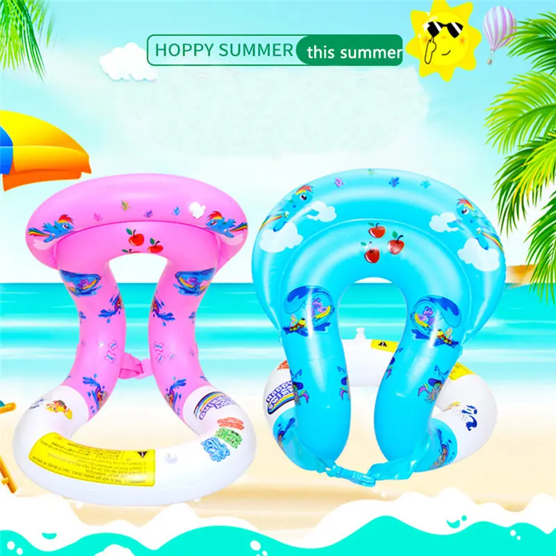 1 Pcs Swimming Ring U Shape Inflatable Floating Swim Rings Water Pool Toys Laps Float Circle Vest For Children Adult | Спорт и