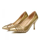 Туфли-лодочки женские на высоком каблуке, с острым носком, размеры 34-45, 8-1