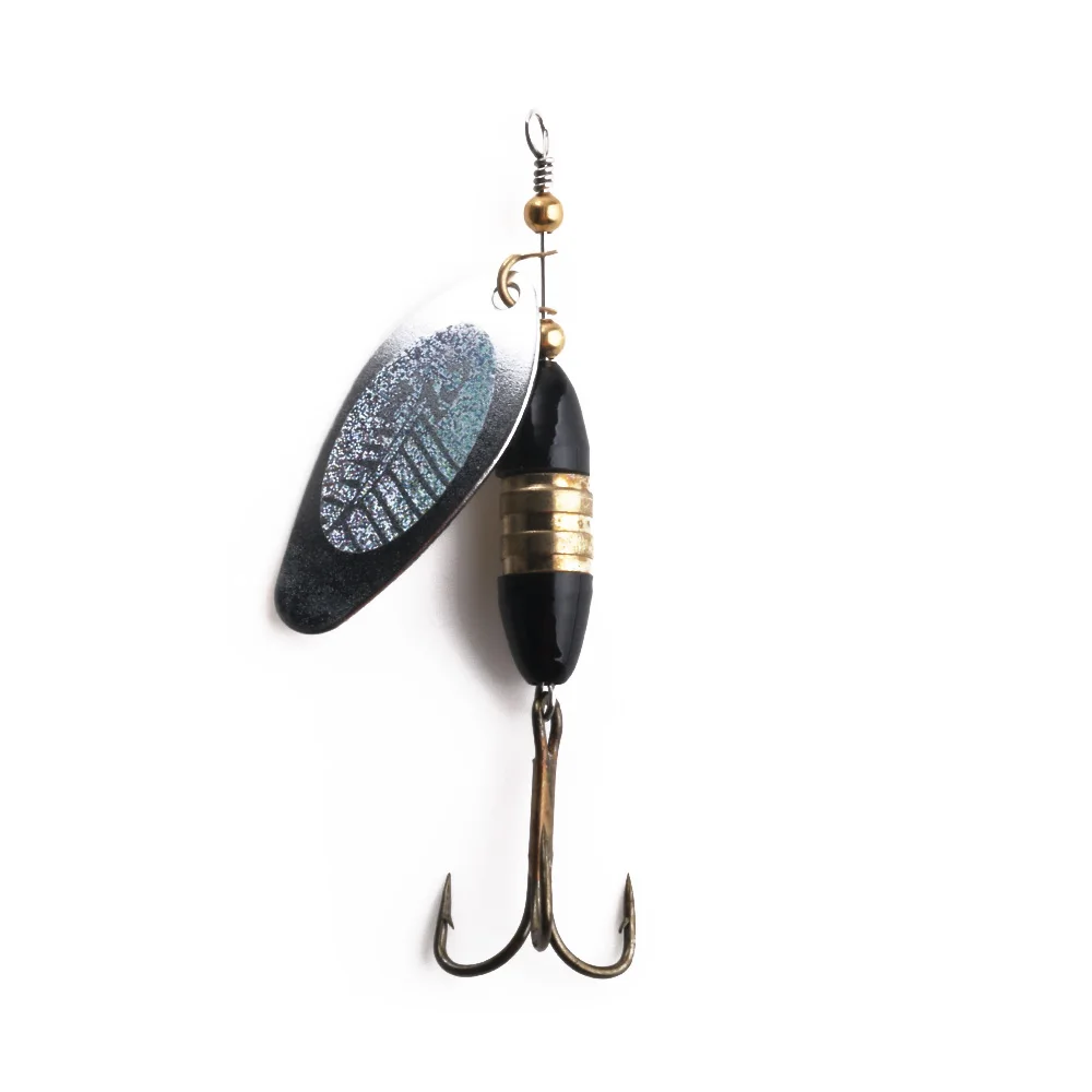 HENGJIA 5PCS Mixed Sequins Rotating Bait 5 Style Spinner Artificial Hard Pesca Fishing Tackle on - Искусственная наживка для рыбалки HENGJIA из 5 штук, смешанная с блестками, вращающаяся, в 5 стилях, на твёрдом основании.