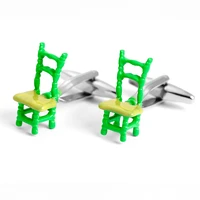 jelmoons new style plastic chair model of new design cufflinks for men gift high quality shirt cufflinks