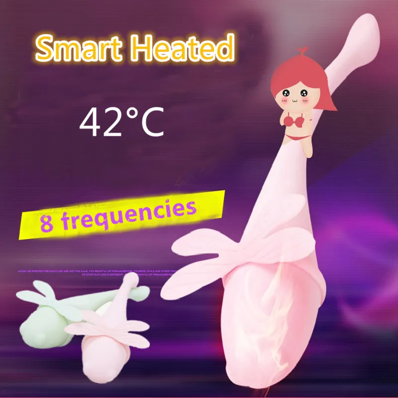 Лидер продаж автоматический умный вибратор LI BO с подогревом для точки G 8 частот