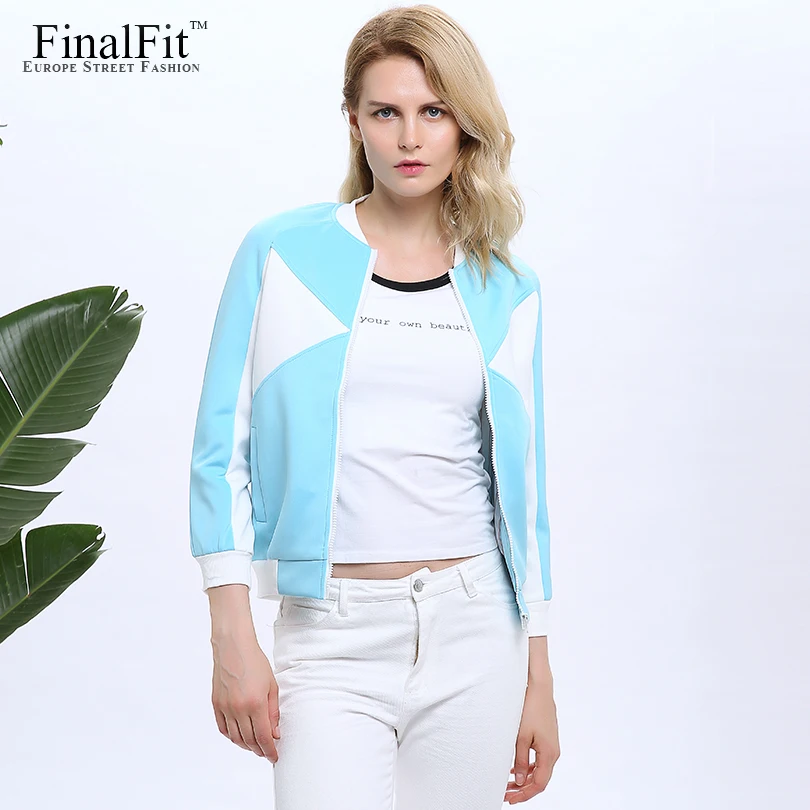 Фото Finalfit Бейсбол куртка Для женщин геометрический осень Повседневное Курточка Finalfit Бейсбол куртка Для женщин геометрический осень Повседневное Курточка
