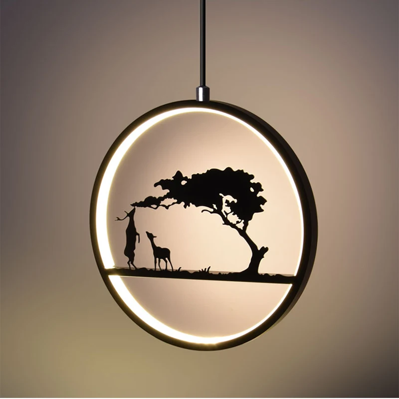Креативная картина скандинавские подвесные светильники люстра освещение led hanglamp