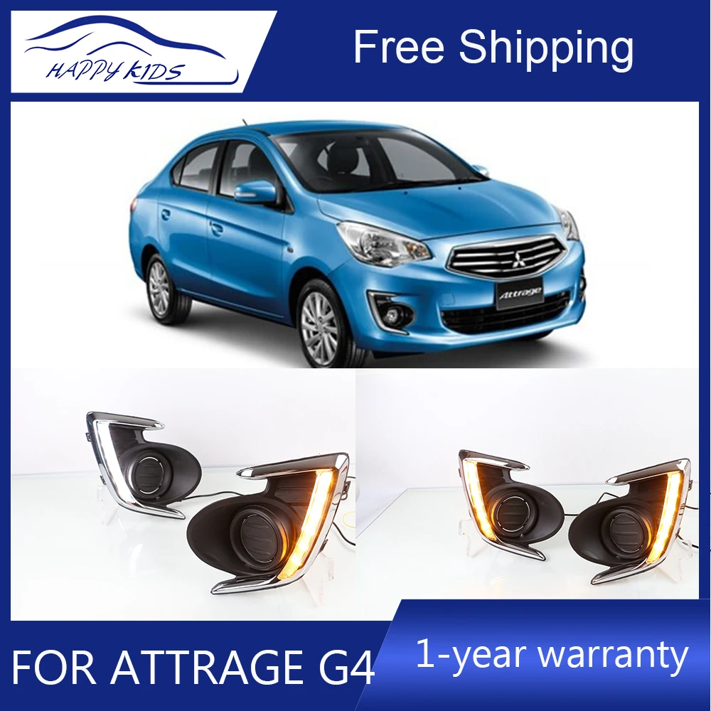 2 шт. LED DRL для Mitsubishi Attrage Mirage G4 2012 2013 2014 2015 2016 2017 2018 светодиодный дневные ходовые