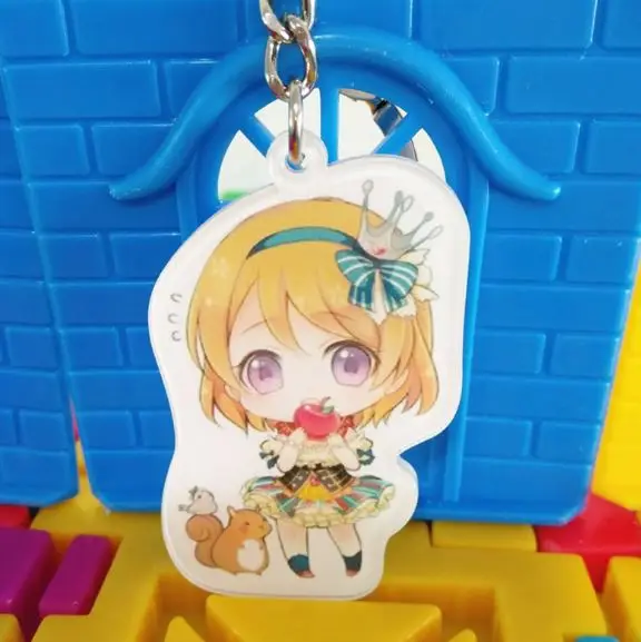 1 шт. акриловый брелок для ключей в виде аниме Love Live|Игровые фигурки и
