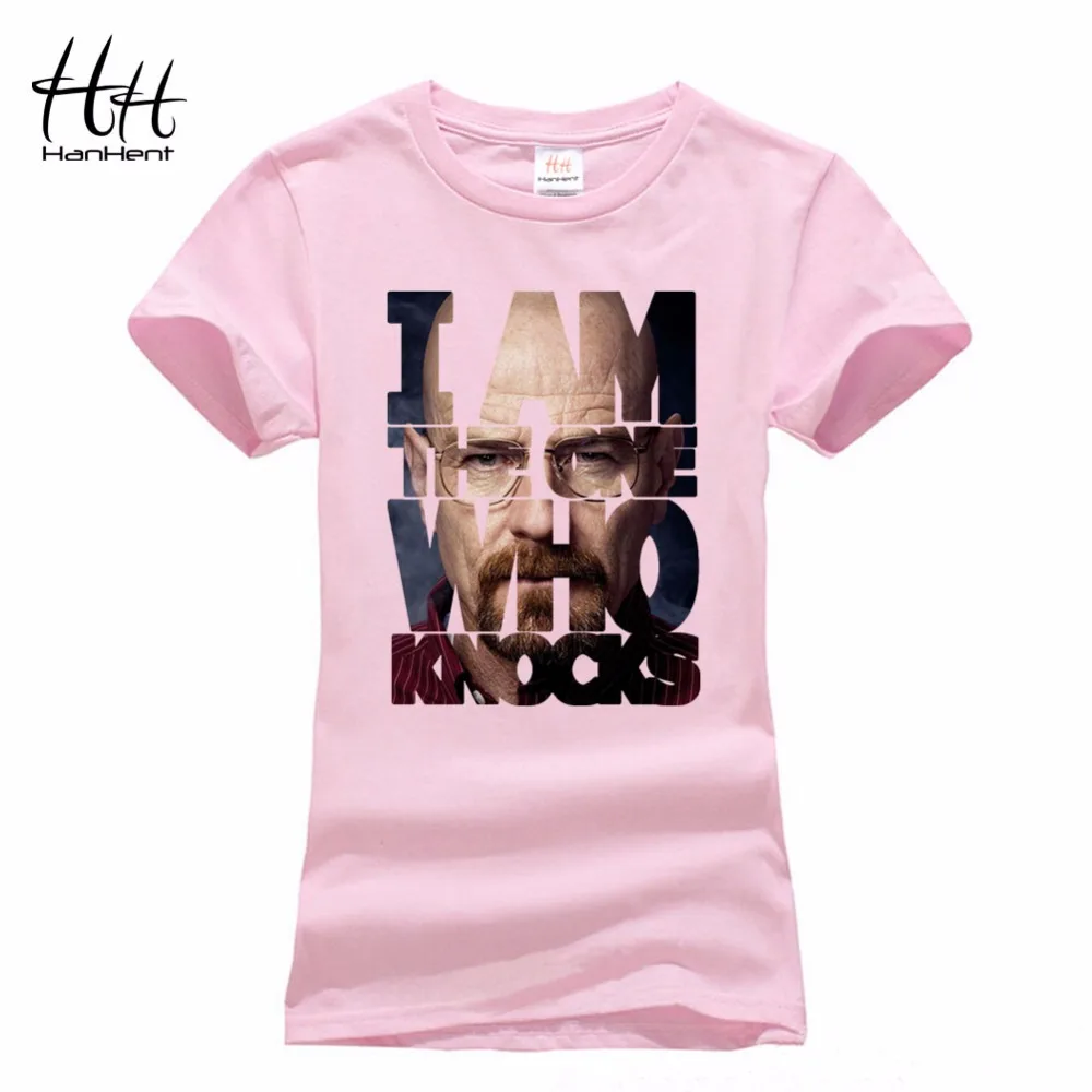 HanHent Летняя женская футболка короткий хлопок одежда химия ТВ Heisenberg Camisetas Mujer 2016