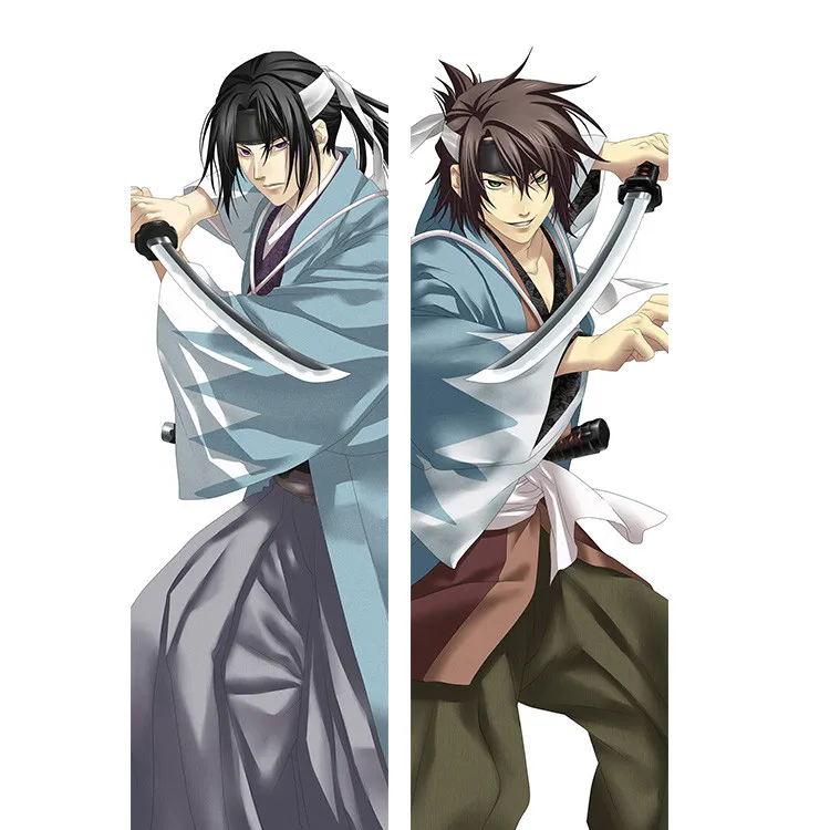8 Hakuoki~ Синсэнгуми Китан наволочка с рисунком из аниме косплея Hakuouki человек hakuoki Прохладный Chizuru Yukimura& Тошизо Хиджиката тела наволочка - Цвет: 8