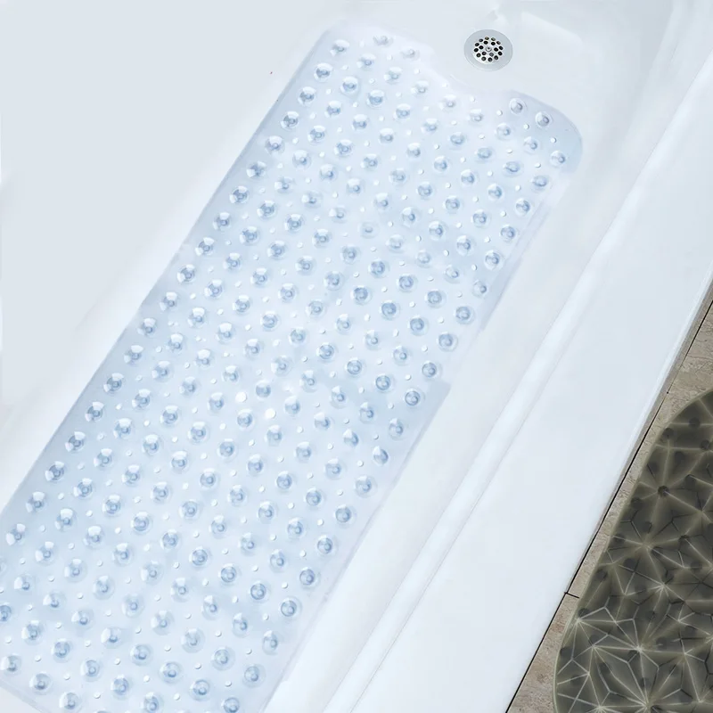 Bath Tub Mat Extra Long Anti Slip Bathroom Safety Shower Protection Bathtub Antibacterial Modern simplicity Multi-color YS-06 | Дом и сад