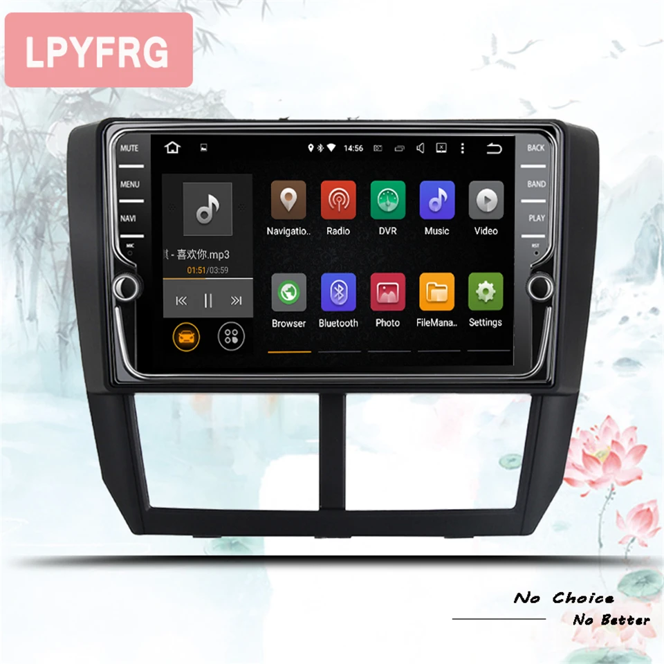 Автомобильный мультимедийный плеер 1Din 8 &quot радио GPS Android 10 0 для Subaru Forester 2008 2012 4 Гб +