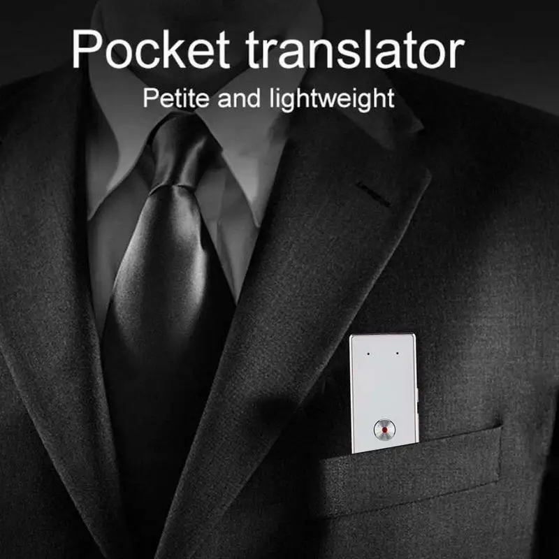 Интеллектуальный 70 языковой переводчик английский Bluetooth переводчик в режиме реального времени переводчик для путешествий и встреч голосовой переводчик