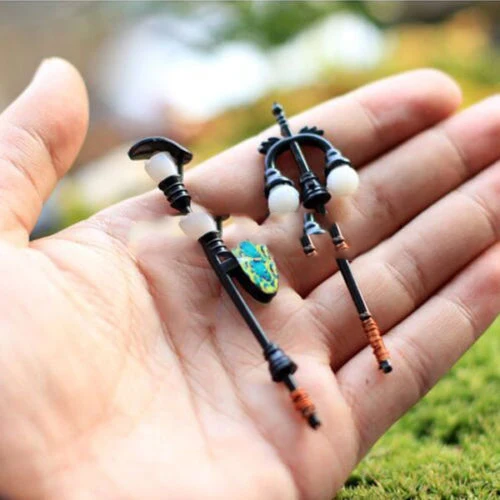 1 шт. свет мини уличные фонари миниатюрный садовое украшение растительные горшки