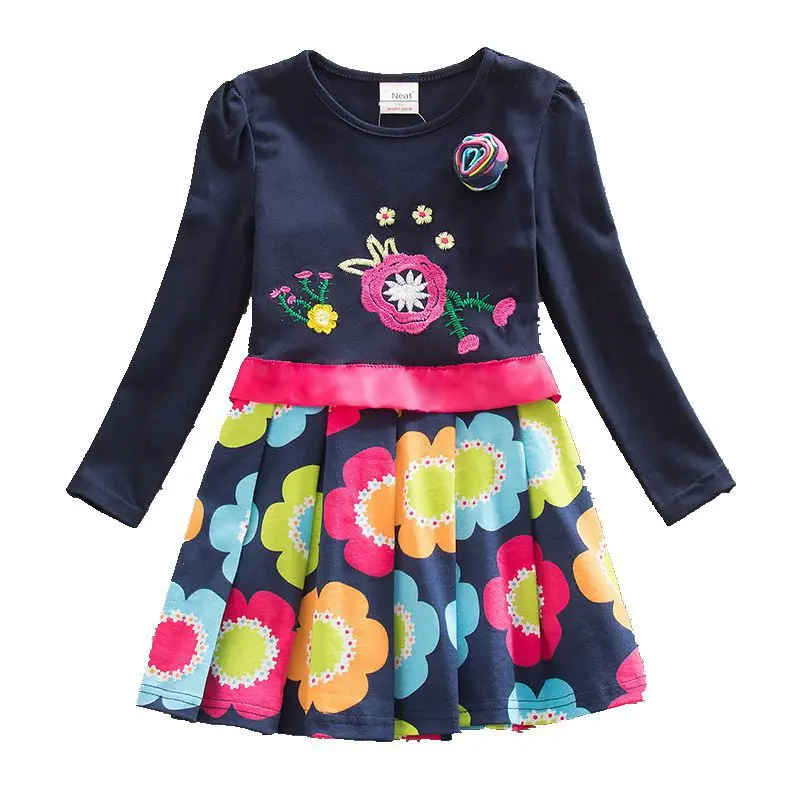 24M-6T baby girls summer dresses children's clothes for kid party vestidos infantis birthday long sleeve | Детская одежда и