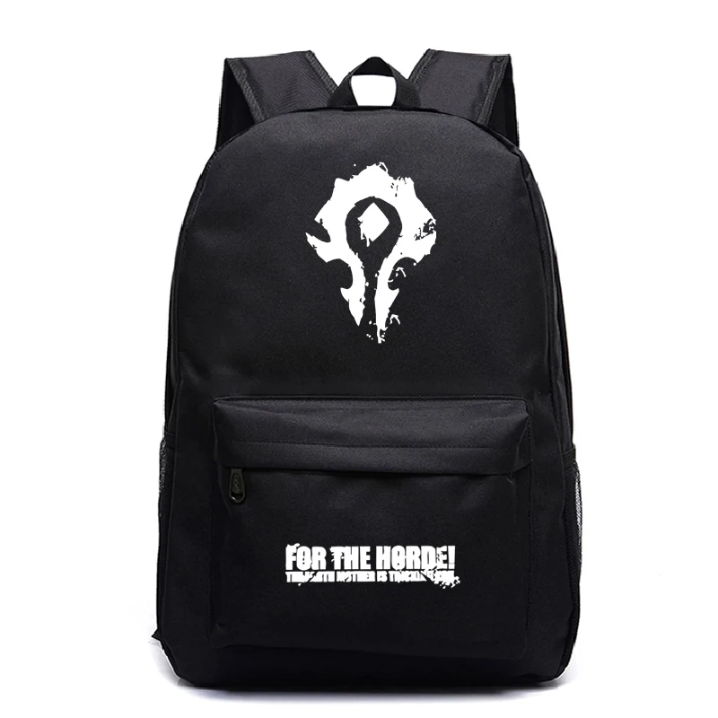 Рюкзак World of Warcraft для студентов Орды, рюкзак Mochila с новым рисунком для мужчин и женщин, рюкзак для путешествий