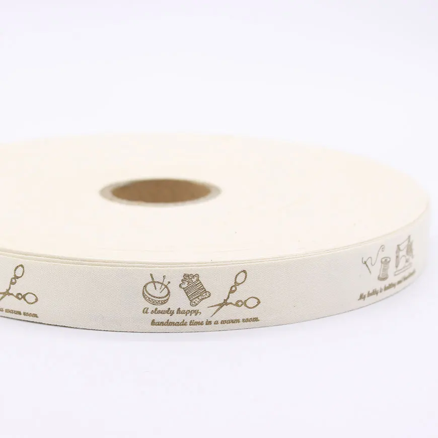 Хлопковая лента ручной работы 20 мм с принтом для рукоделия скрапбукинга шитья
