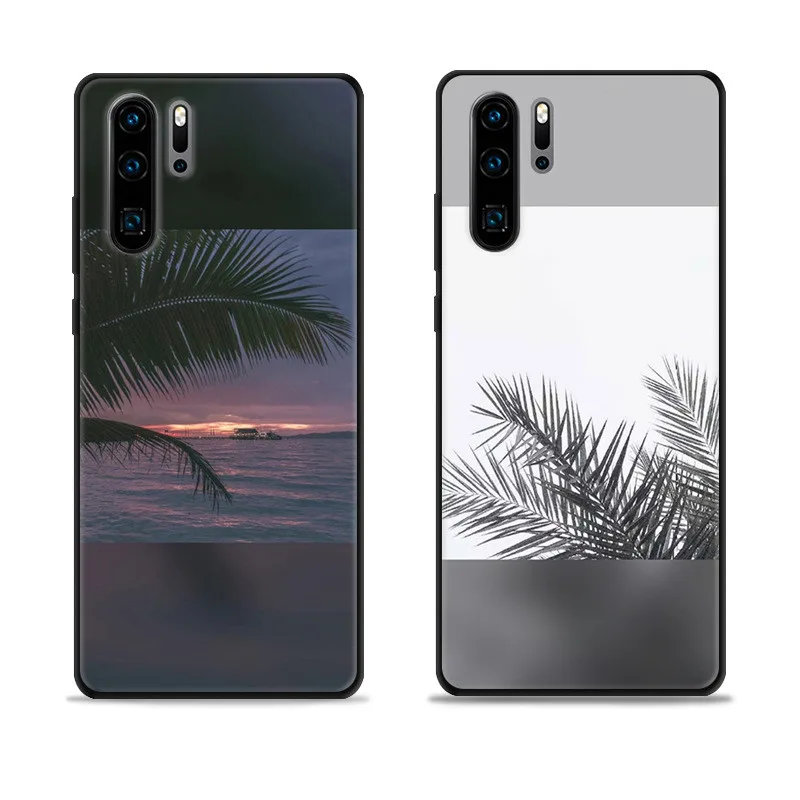 Мультфильм Цвет чехол для huawei P30 Pro ТПУ задняя крышка мобильного телефона