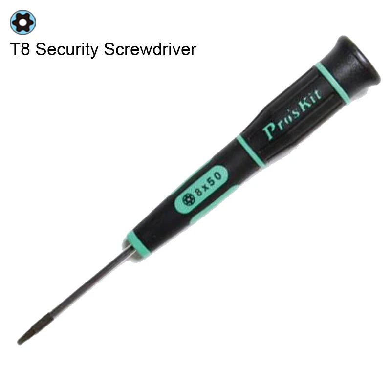 Оригинальная отвертка Pro'skit SD 081 T8H Torx Security T8 для контроллера Xbox 360 PS3 PS4 MacBook 12