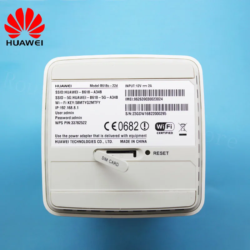 Беспроводной маршрутизатор Huawei B618 беспроводной с антенной 4G LTE FDD800/900/1800/2100/2600 МГц