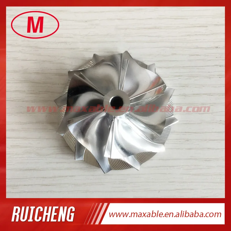 RHF5 6+6 blades 43.40/56.00mm High performance turbo billet/milling/aluminum 2024 compressor wheel for VF46/VF44/VF45/VF47 | Автомобили и
