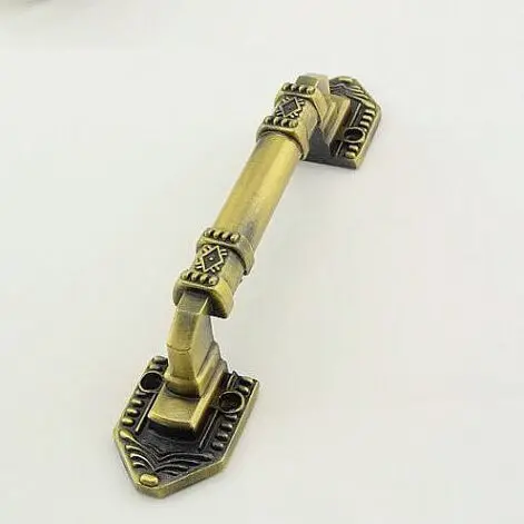 96 мм винтажная разворачивающаяся ручка антикварная латунная гардеробная