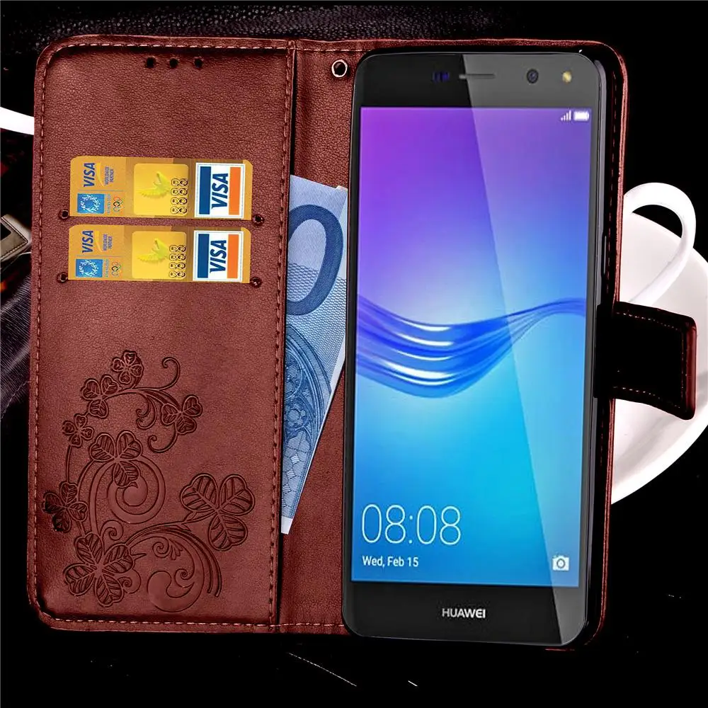 Флип-кейс для huawei Y5 2017 MYA-L22 бумажник мешки кожаные телефона чехол Y 5 III MYA L22 на |